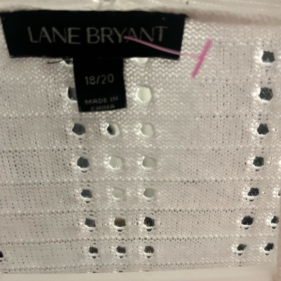 Lane Bryant White Knit Sweater - Picture 3 of 3